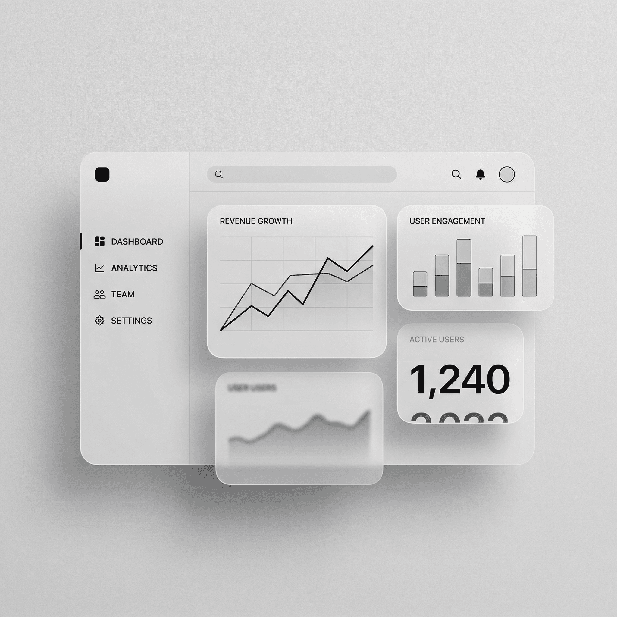 SaaS dashboard preview